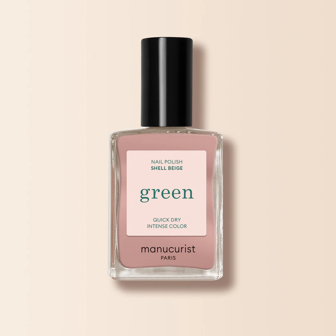 manucurist Green nail polish Shell beige